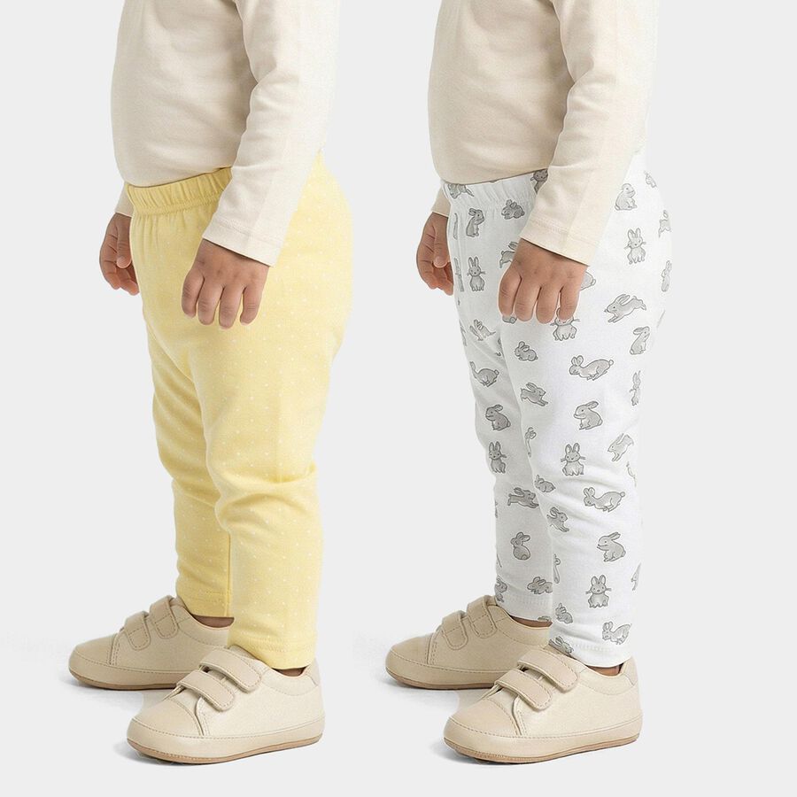 Infants Yellow and White Printed Cotton Pyjama Set, Yellow, large