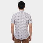 Men's Brown Cotton Classic Collar Checked Casual Shirt, भूरा, small