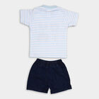 Infant Boy's Cotton Baba Suit, White, small image number null
