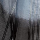 Women's Black and Blue Ombre Embroidered Dupatta, काला, small image number null