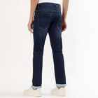 Men's Dark Indigo Slim Fit Classic Jeans, Dark Blue, small