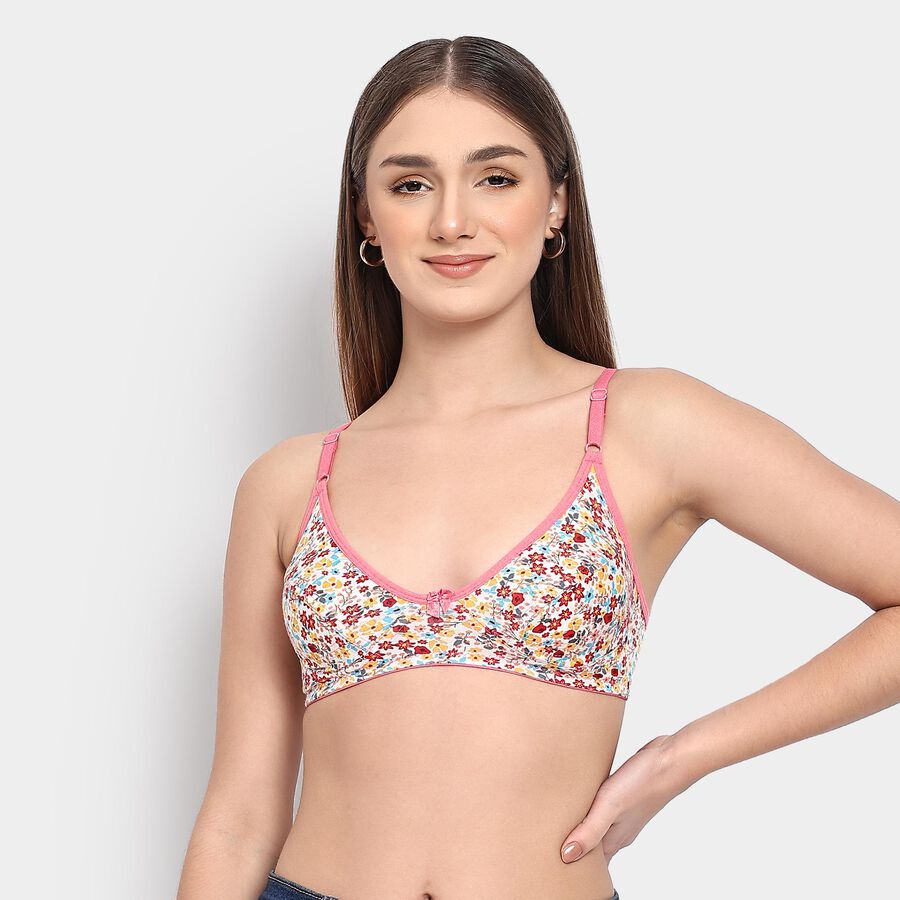 Ladies' 100% Cotton Bra , पीच, large image number null