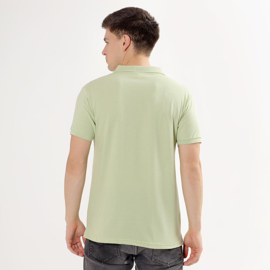 Men's Light Sage Green Polo Neck T-Shirt, Light Green, large image number null