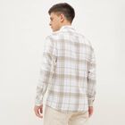 Men's Muted Beige Classic Casual Shirt, Beige, small