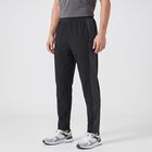 Men's Black Side-Striped Track Pants, काला, small