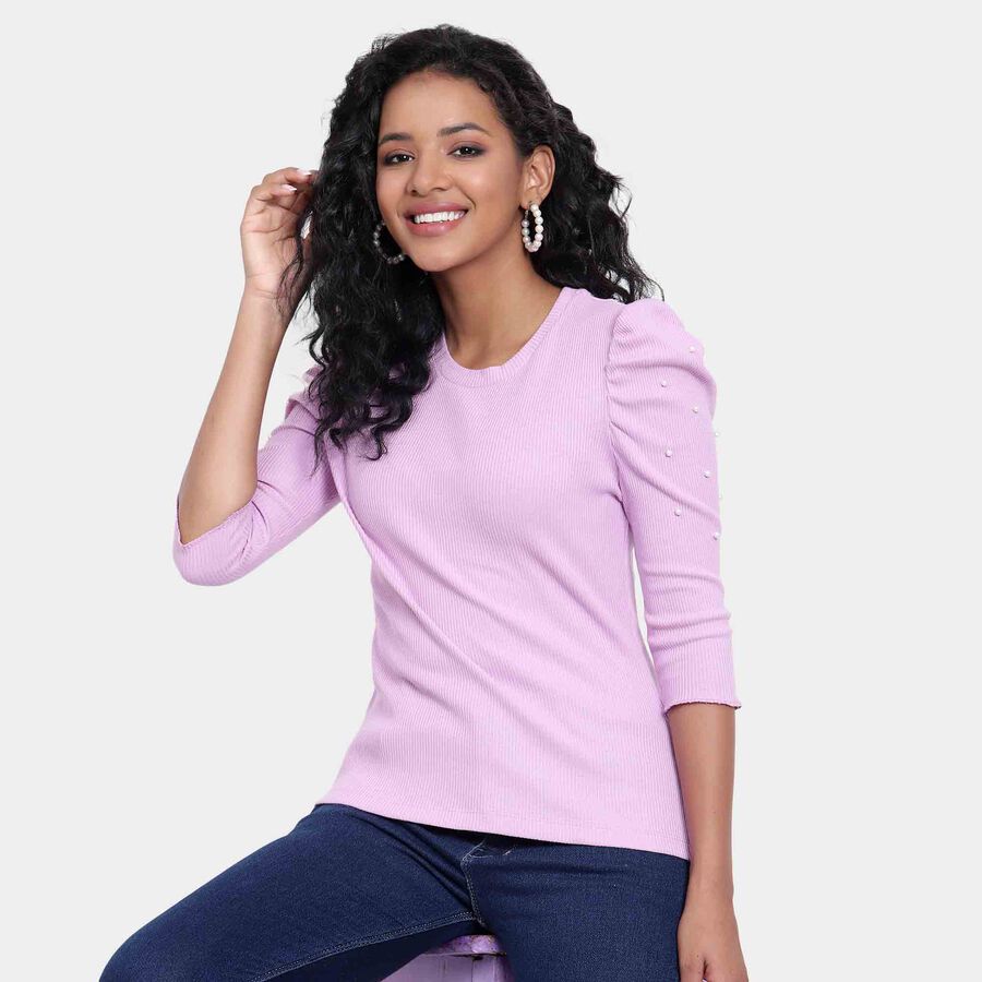 Embellished Top, Lilac, large image number null