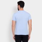 Men's Round Neck Half Sleeves T-Shirt, Sky Blue, small image number null