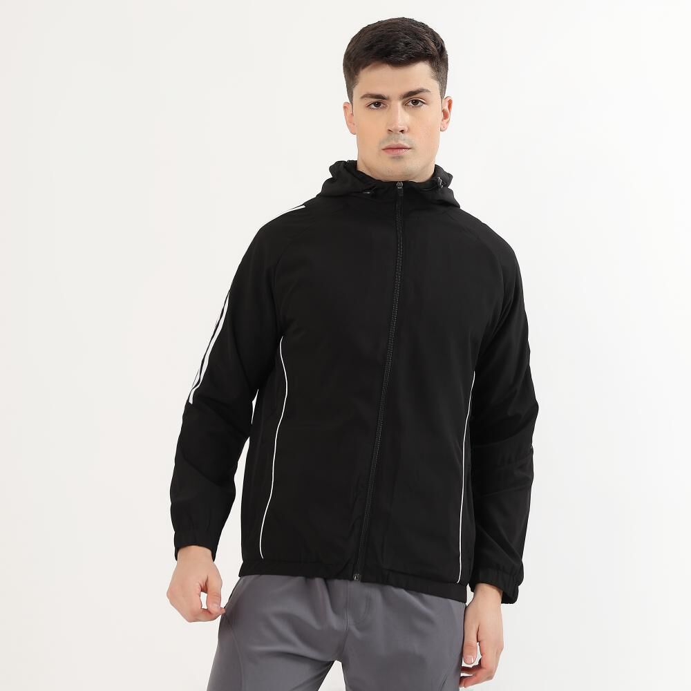 BeUnstoppable Men's Jet Black Hooded Athleisure Jacket | Vishal