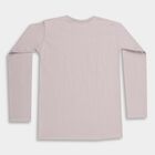 Boys' Light Grey Round Neck Casual T-Shirt, हल्का ग्रे, small image number null