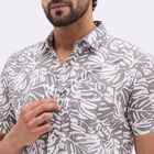 Men's Charcoal Cotton Classic Casual Shirt, Charcoal, small image number null