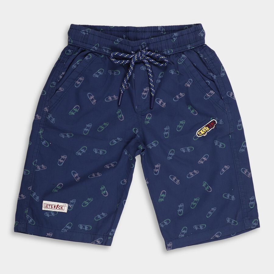 Boys' 100% Cotton Jamaicans , नेवी ब्लू, large image number null