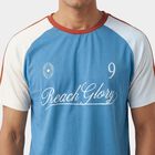 Men's White Round Neck Casual T-Shirt, White, small