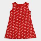 Girls' Frock , Red, small