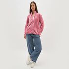 Women's Dusty Pink High Neck Casual Sweatshirt, गुलाबी, small image number null