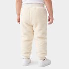 Girls' White Jogger Fit Cherry Applique Pyjama, सफ़ेद, small