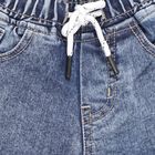 Boys' Light Blue Regular Fit Printed Jeans, Dark Blue, small image number null