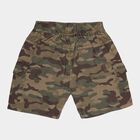 Infants Cotton Printed Half Pant, Olive, small image number null