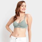 Padded Bralet Bra, Olive, small image number null