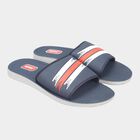 Men Solid Slip-On Casual Sandals, Navy Blue, small image number null