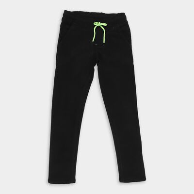Boys' Jet Black Slim Fit Jogger Jeans