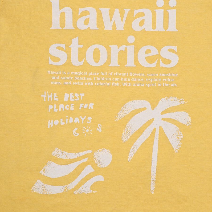 Girls' T-Shirt, पीला, large