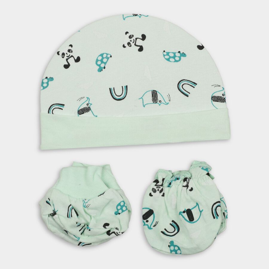 Infants' 100% Cotton Gift Set, Light Green, large image number null