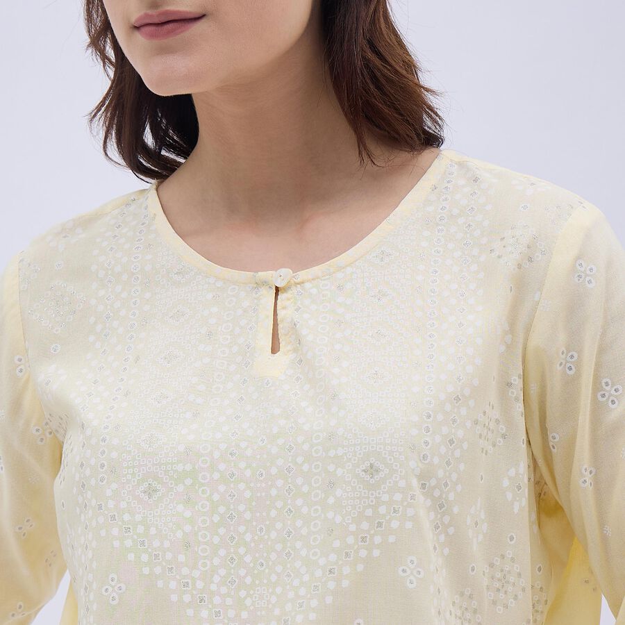 Ladies' Kurti, Yellow, large image number null