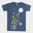 Boys' 100% Cotton Half Sleeves T-Shirt , Navy Blue, small image number null