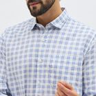 Men's Light Blue Cotton Spread Collar Casual Shirt, Light Blue, small image number null