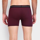 Men's 100% Cotton Trunks, वाइन, small