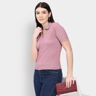 Ladies' Polo T-Shirt, Pink, small