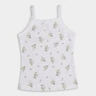 Girls' 100% Cotton Vest (Pack of 2), White, small image number null