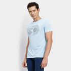 Men's Round Neck Half Sleeves T-Shirt, Sky Blue, small image number null