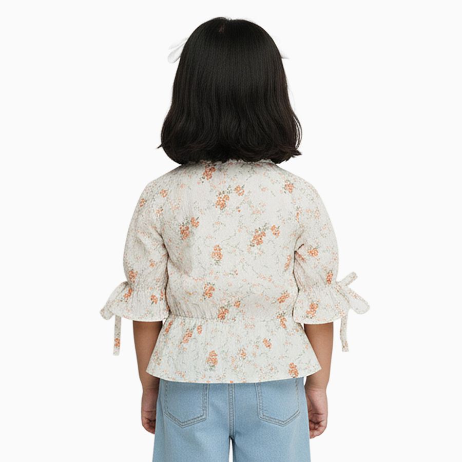 Girls' T-Shirt, सफ़ेद, large image number null