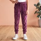 Girls Purple Jogger Cuffed Hem Pyjama, Purple, small