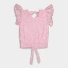 Girls' T-Shirt , Light Pink, small