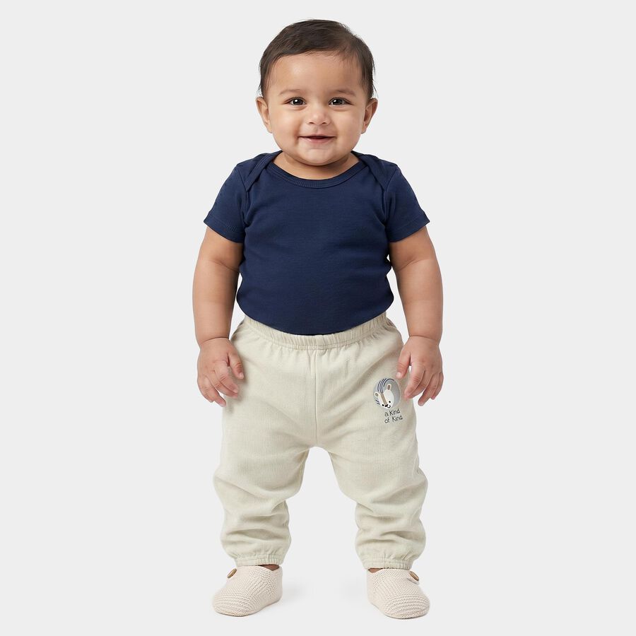 Infants' Light Grey Jogger Graphic Printed Pyjama, Light Grey, large