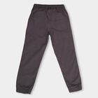 Boys' 100% Cotton Trousers , Dark Grey, small image number null