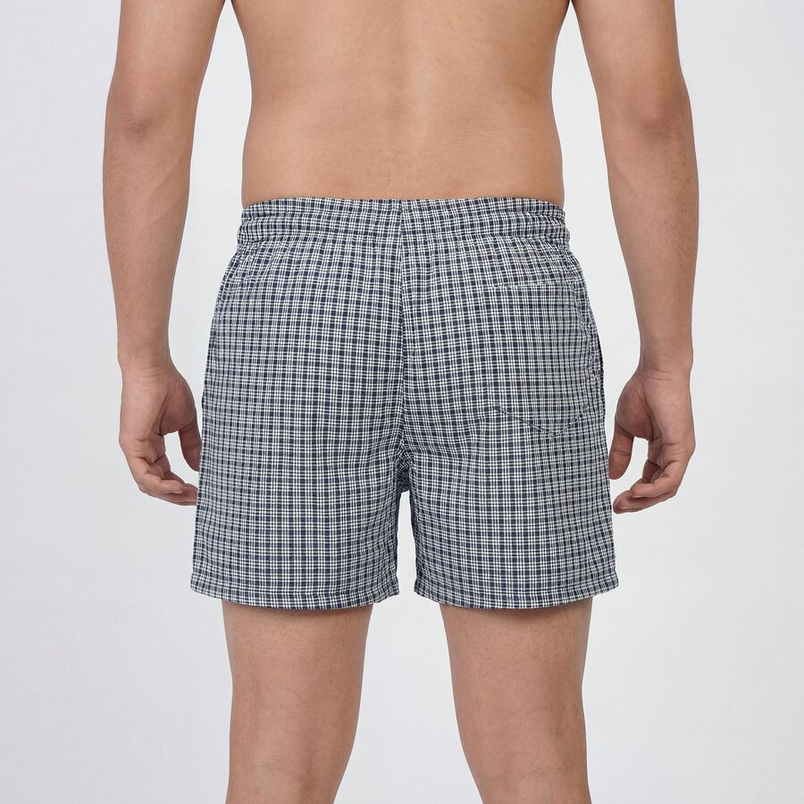 Men's Navy Blue Regular Fit Solid Boxers, नेवी ब्लू, large