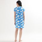 Ladies' Knee Length Nighty, Dark Blue, small image number null