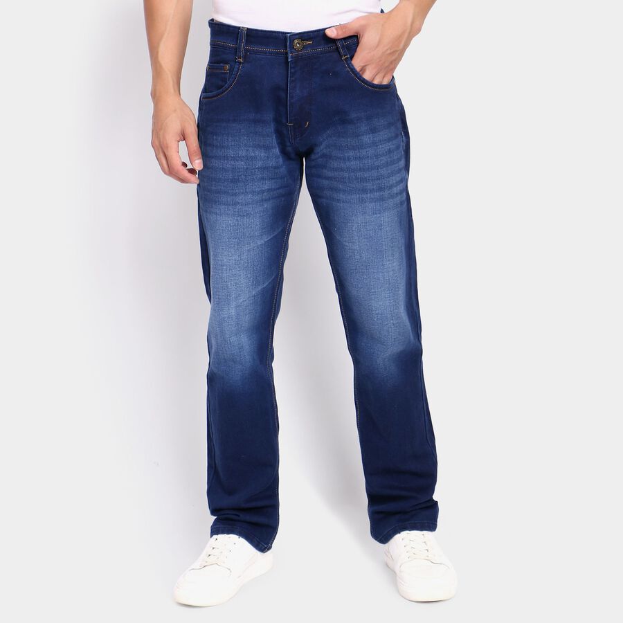 Men's Jeans, Dark Blue, large image number null