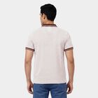 Men's Brown Cotton Polo Neck Casual T-Shirt, Brown, small