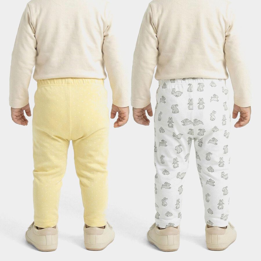 Infants Yellow and White Printed Cotton Pyjama Set, Yellow, large