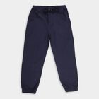 Boys' 100% Cotton Trousers, Navy Blue, small image number null