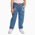 Girls' Jeans, मध्यम नीला, small image number null
