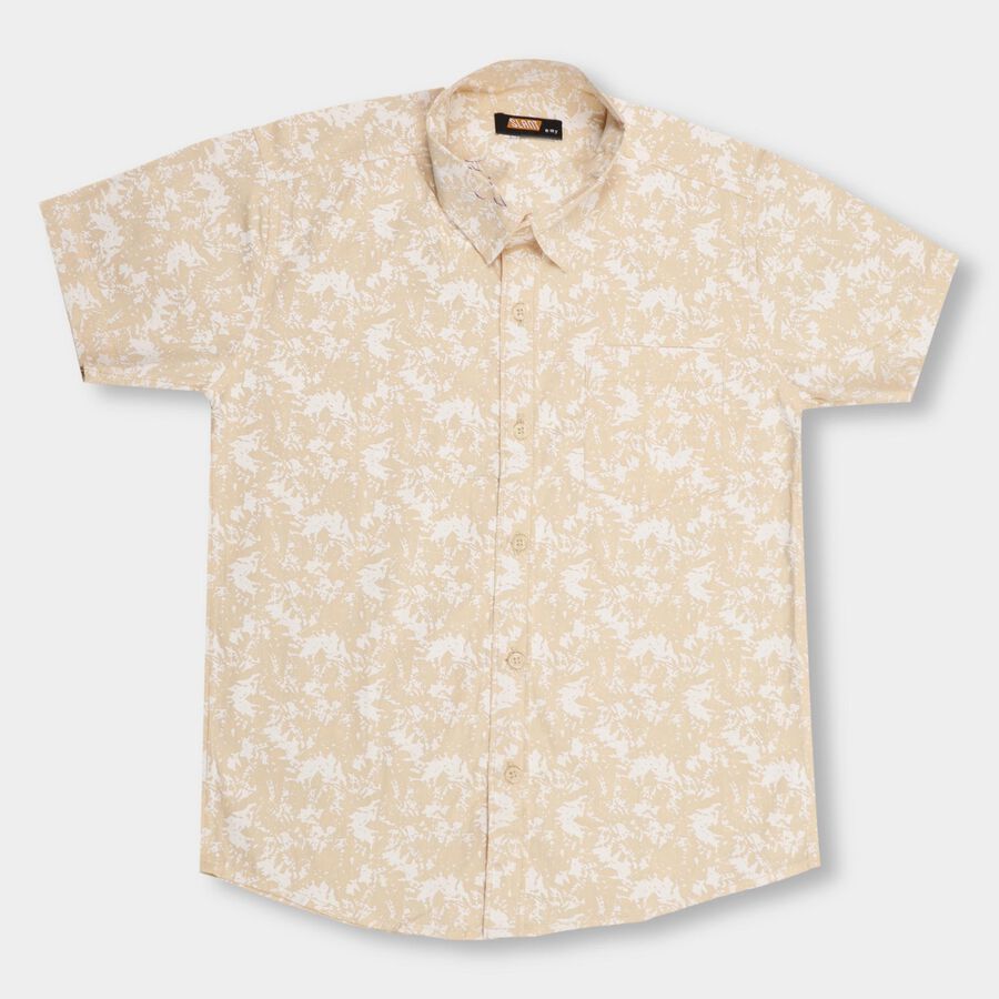Boys' 100% Cotton Casual Shirt , गहरा पीला, large image number null