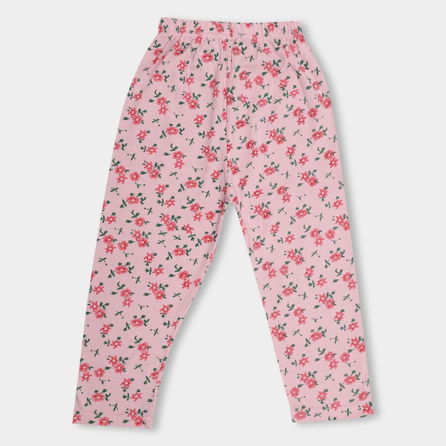 Girls' Pyjama, हल्का गुलाबी, large image number null