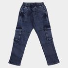 Boys Mid Blue Regular Fit Classic Jeans, Mid Blue, small