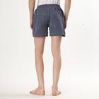 Men's Navy Checked Inner Elastic Boxers, Mid Blue, small image number null