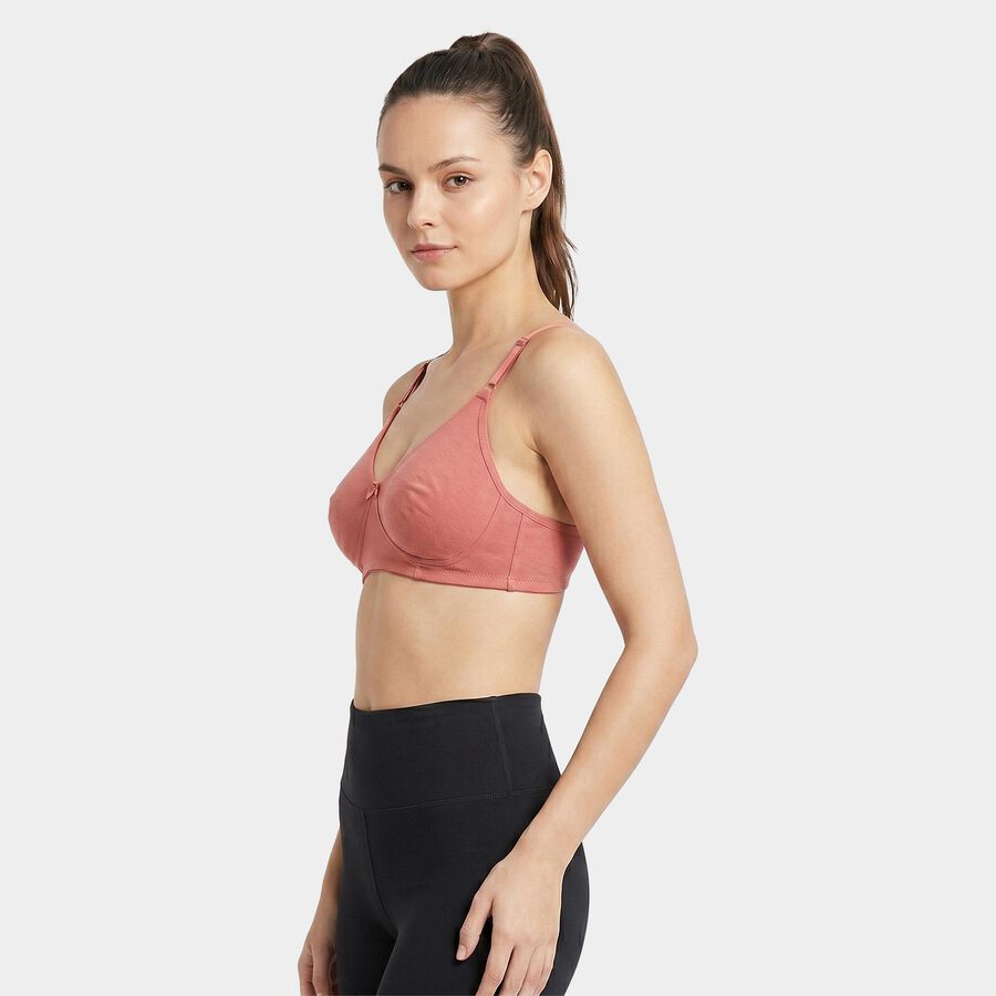 Women's Rust V Neck Bralette Bra, रस्ट, large
